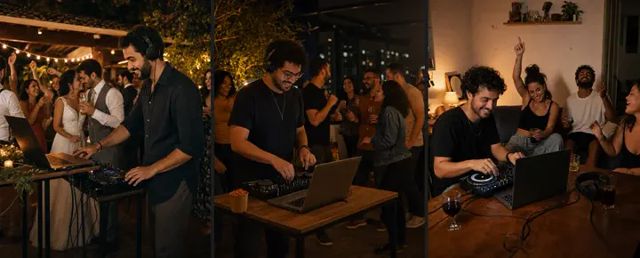 DJ por hobby em casamentos, festas da empresa e encontros em casa